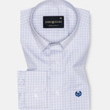 Peisky Silver Check Cotton Shirt