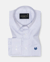 Peisky Silver Check Cotton Shirt