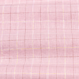 Maison Pink Check Button Down Linen Shirt