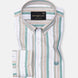Rubern Green Stripes Button Down Cotton Shirt - John Ellies