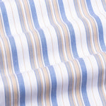 Rubern Blue Stripes Button Down Cotton Shirt - John Ellies