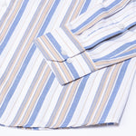 Rubern Blue Stripes Button Down Cotton Shirt - John Ellies