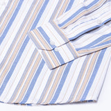 Rubern Blue Stripes Button Down Cotton Shirt - John Ellies