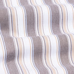 Rubern Brown Stripes Button Down Cotton Shirt - John Ellies