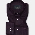 Veda Purple Stripes Linen Shirt - John Ellies
