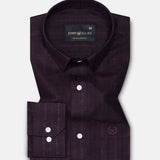 Veda Purple Stripes Linen Shirt - John Ellies