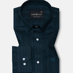 Veda Teal Stripes Linen Shirt - John Ellies