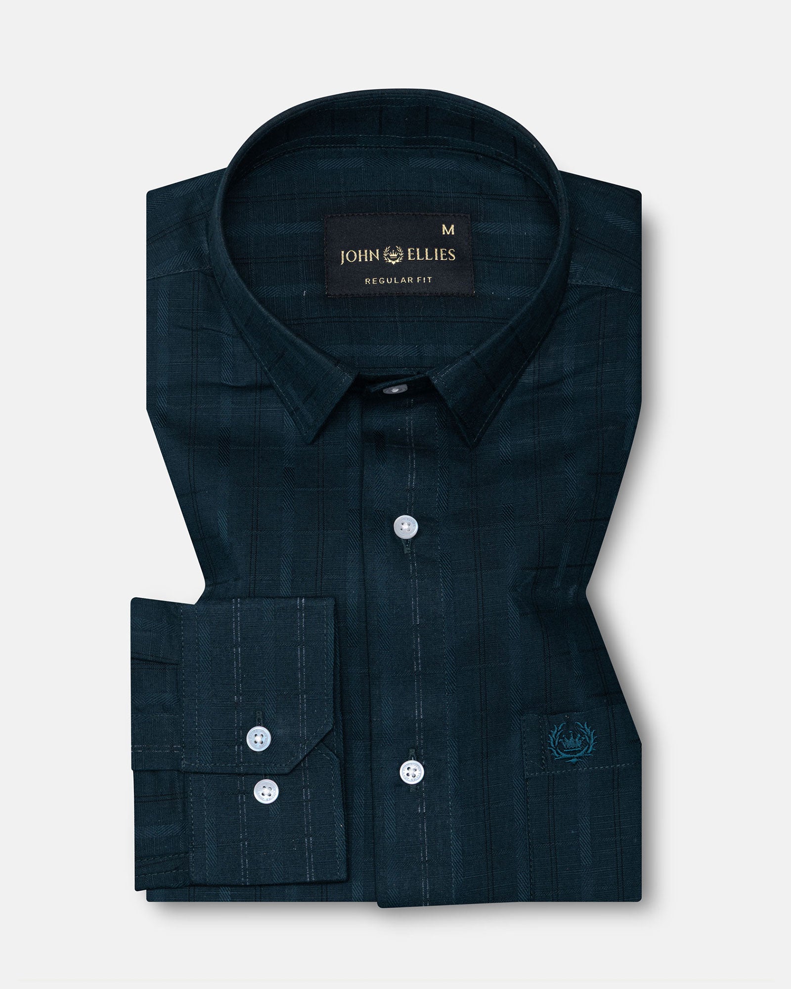 Veda Teal Stripes Linen Shirt - John Ellies