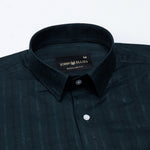 Veda Teal Stripes Linen Shirt - John Ellies
