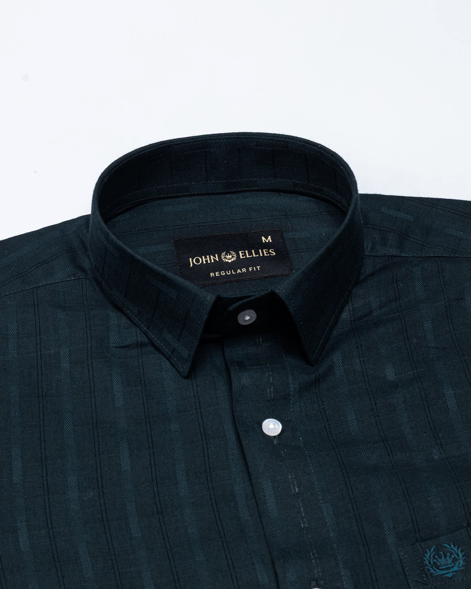 Veda Teal Stripes Linen Shirt - John Ellies