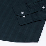 Veda Teal Stripes Linen Shirt - John Ellies