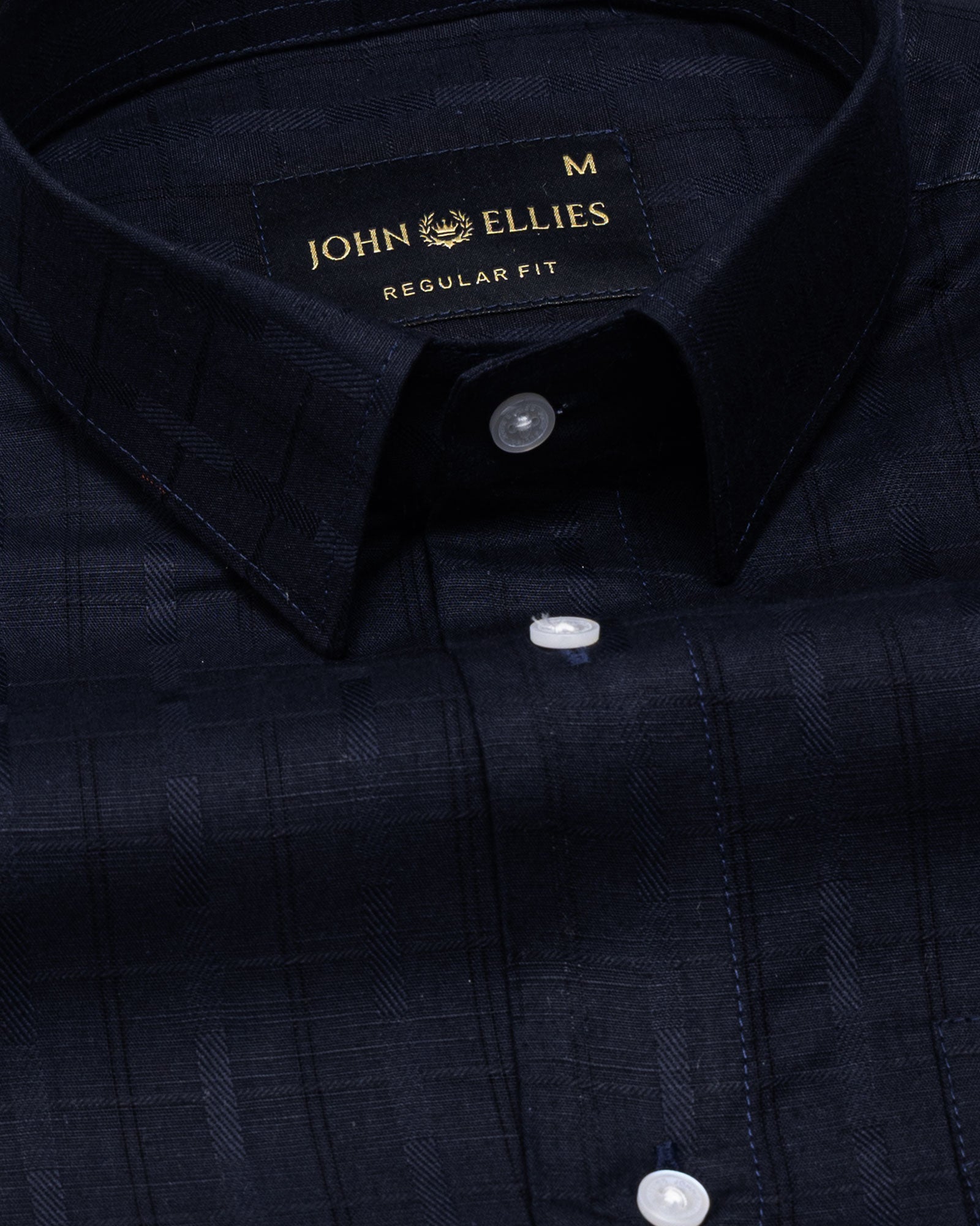 Veda Navy Blue Stripes Linen Shirt - John Ellies