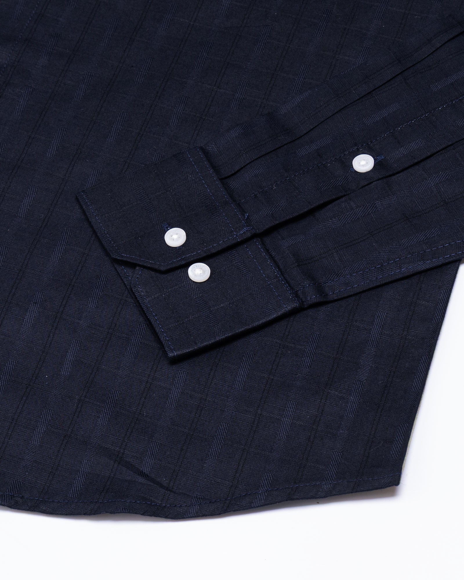 Veda Navy Blue Stripes Linen Shirt - John Ellies