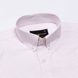 Jynx Pink Check Button Down Cotton Shirt - John Ellies