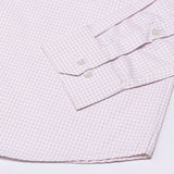 Jynx Pink Check Button Down Cotton Shirt - John Ellies