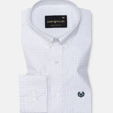 Jynx Green Check Button Down Cotton Shirt - John Ellies