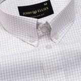 Jynx Brown Check Button Down Cotton Shirt