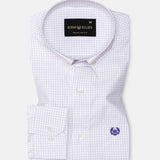 Jynx Lavender Check Button Down Cotton Shirt