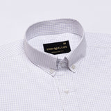 Jynx Lavender Check Button Down Cotton Shirt