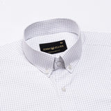 Jynx Navy Blue Check Button Down Cotton Shirt