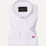 Jynx Purple Check Button Down Cotton Shirt