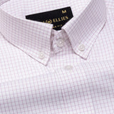 Jynx Purple Check Button Down Cotton Shirt