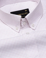 Jynx Purple Check Button Down Cotton Shirt