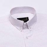 Jynx Purple Check Button Down Cotton Shirt