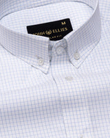 Jynx Blue Check Button Down Cotton Shirt