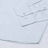 Jynx Cyan Check Button Down Cotton Shirt
