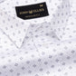 Santry Navy Blue Geometric Printed Cotton Shirt - John Ellies
