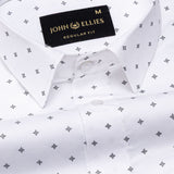 Santry Black Star Geometric Printed Cotton Shirt - John Ellies