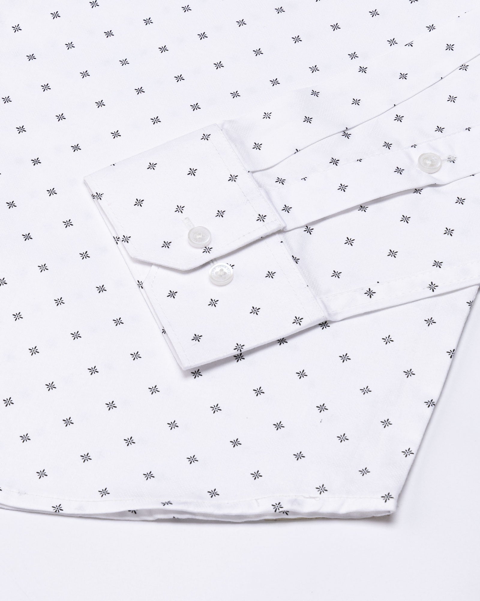 Santry Black Star Geometric Printed Cotton Shirt - John Ellies