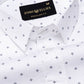 Santry Navy Blue Star Geometric Printed Cotton Shirt - John Ellies
