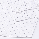 Santry Navy Blue Star Geometric Printed Cotton Shirt - John Ellies