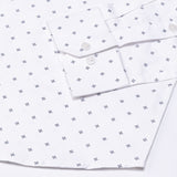 Santry Navy Blue Star Geometric Printed Cotton Shirt - John Ellies