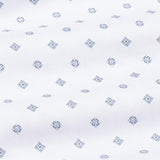 Santry Blue Geometric Printed Cotton Shirt