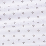 Santry Brown Geometric Printed Cotton Shirt