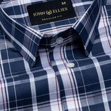 Celsi Blue Check Cotton Shirt