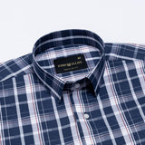 Celsi Blue Check Cotton Shirt