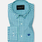 Celsi Lime Check Cotton Shirt