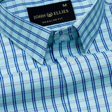 Celsi Sky Blue Check Cotton Shirt