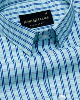 Celsi Sky Blue Check Cotton Shirt