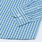Celsi Sky Blue Check Cotton Shirt