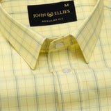 Celsi Yellow Check Cotton Shirt