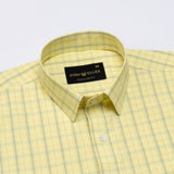 Celsi Yellow Check Cotton Shirt