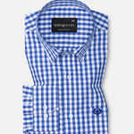 Floxiix Blue Check Cotton Shirt - John Ellies