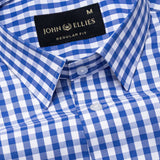 Floxiix Blue Check Cotton Shirt - John Ellies