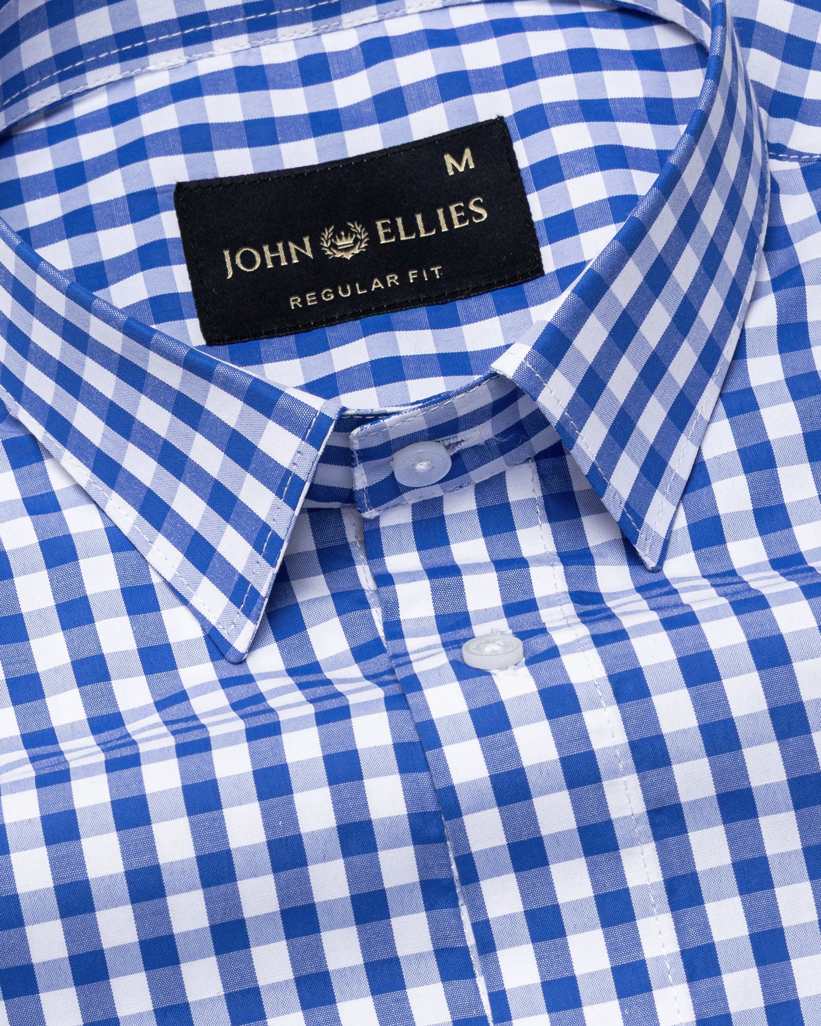 Floxiix Blue Check Cotton Shirt - John Ellies