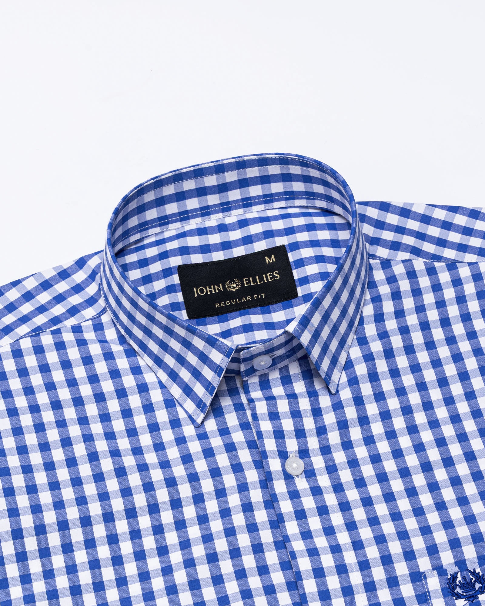 Floxiix Blue Check Cotton Shirt - John Ellies